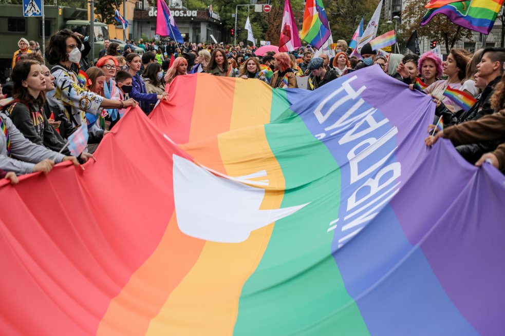 «Марш рівності» — KyivPride-2021 у Києві, 19 вересня 2021 року. Фото: Стас Юрченко, Ґрати