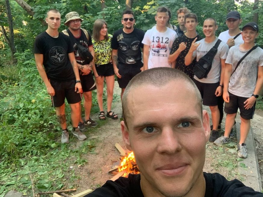 Михайло Шаланкевич і члени організації «Альтернатива». Фото: телеграм-канал «Альтернативи»