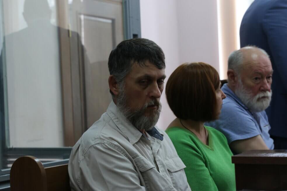 Курт Гросанс у Печерському суді Києва, 10 серпня 2022 року. Фото: Олексій Арунян, Ґрати
