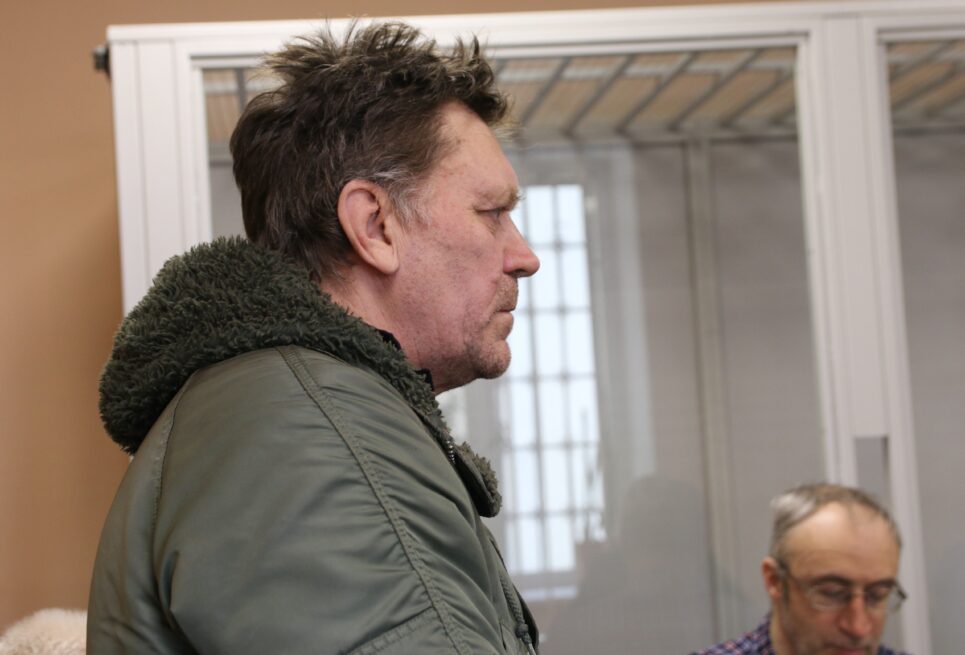 Вадим Мошкин в Деснянском районном суде Киева, 7 марта 2024 года. Фото: Алексей Арунян, Ґрати